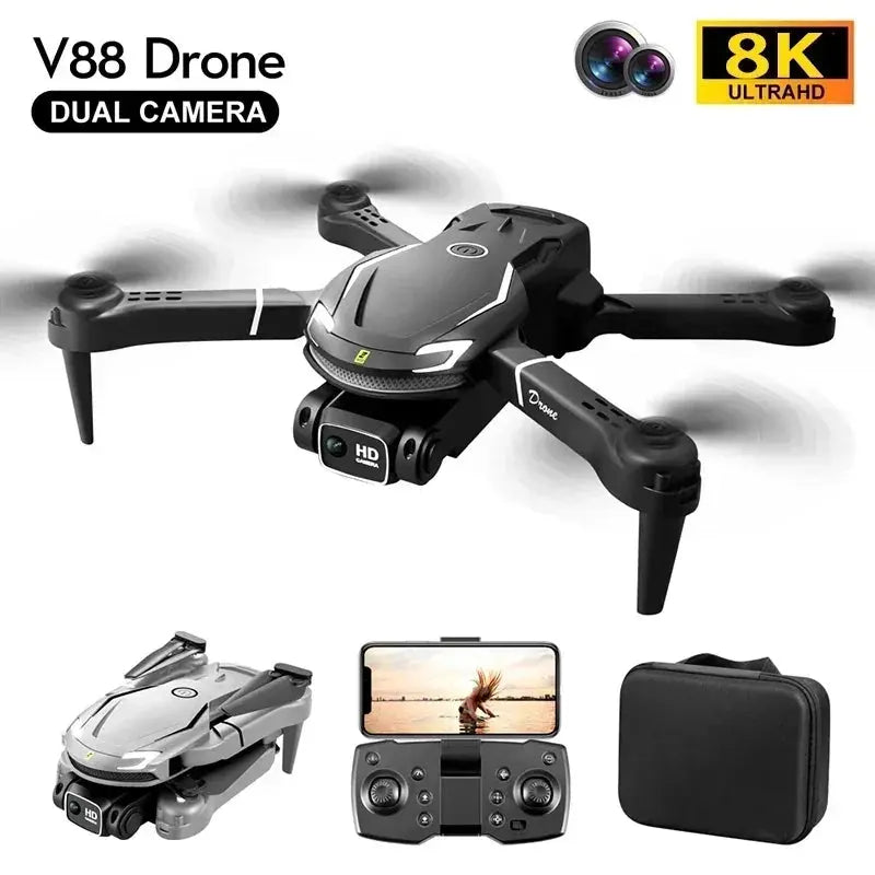 Original V88 Drone 8K 5G GPS Professional HD Aerial Photography Remote Control Aircraft HD Dual Camera Quadcopter Toy UAV Nisiowelt