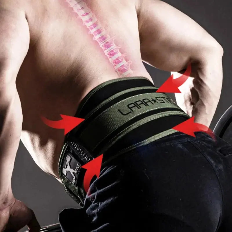 Men and Women Weightlifting Fitness Belt Training High Intensity Squat Deadlift Gym Nylon Waist Support Thickening For Back Nisiowelt