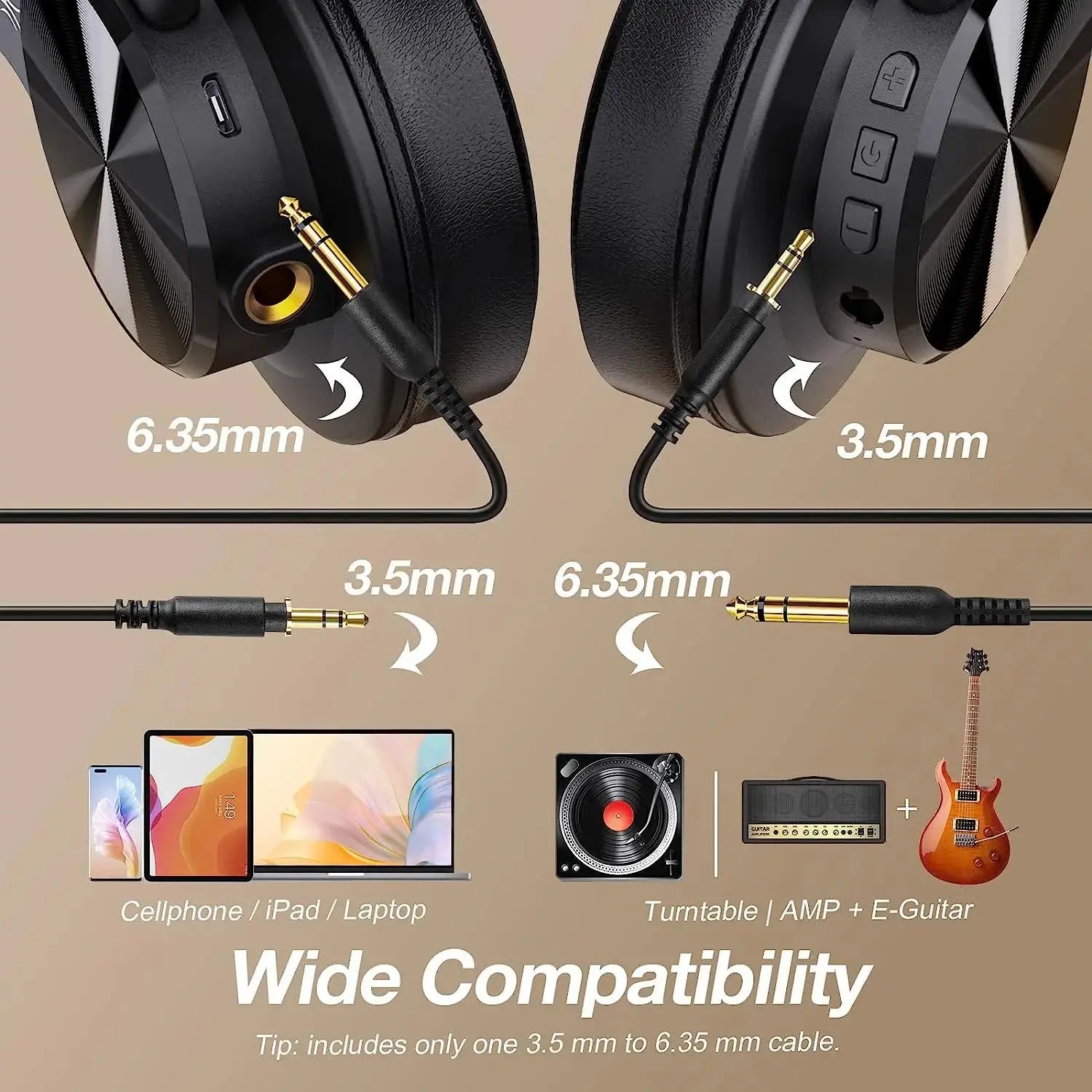 Oneodio Fusion A70 Bluetooth 5.2 Hi-Res Audio Headphones 72H - Nisiowelt