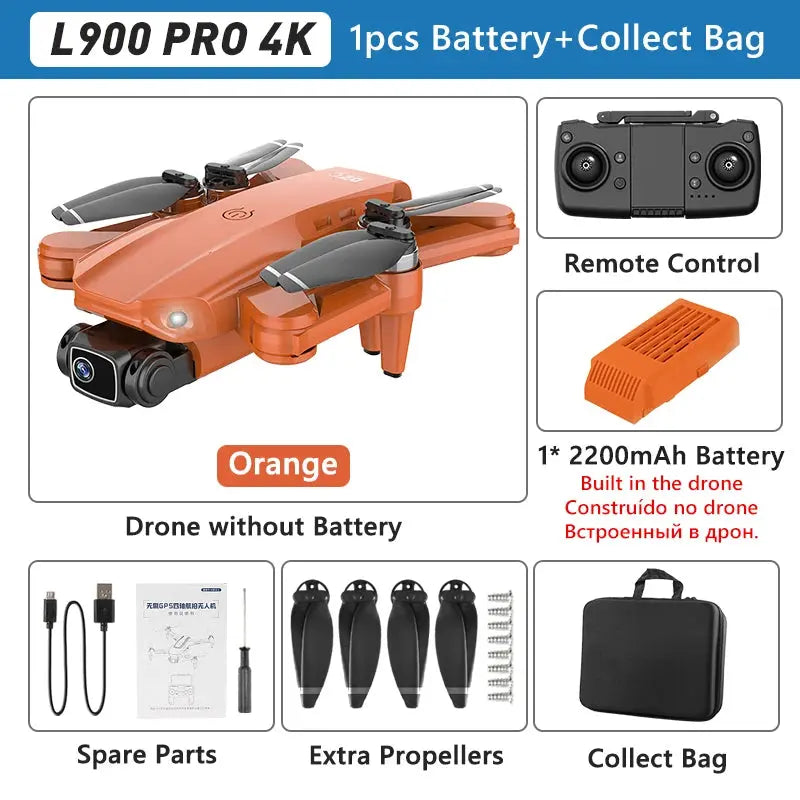 LYZRC L900 PRO GPS Drone 4K Professional HD Dual Camera 5G WIFI Brushless Motor FPV Quadcopter Foldable Aerial Photography Drone Nisiowelt