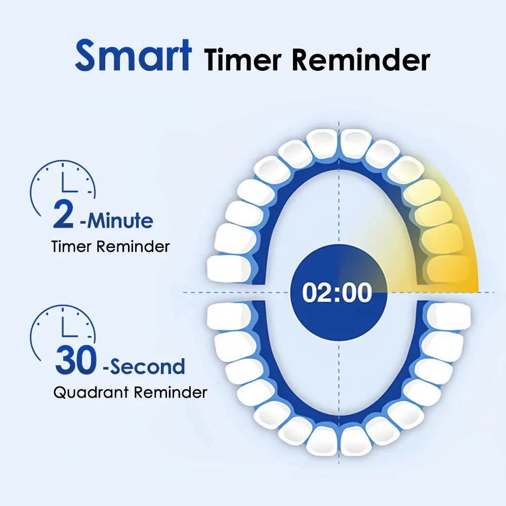 Electric Smart Rotating Toothbrush with 5 Modes & 4 Heads Nisiowelt