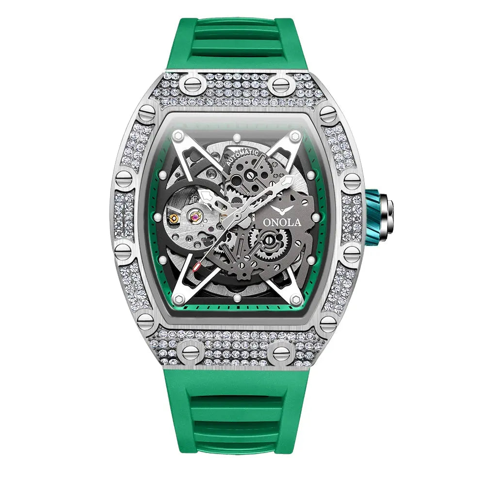 ONOLA Luxury Automatic Waterproof Men's Watch with Diamond - Nisiowelt