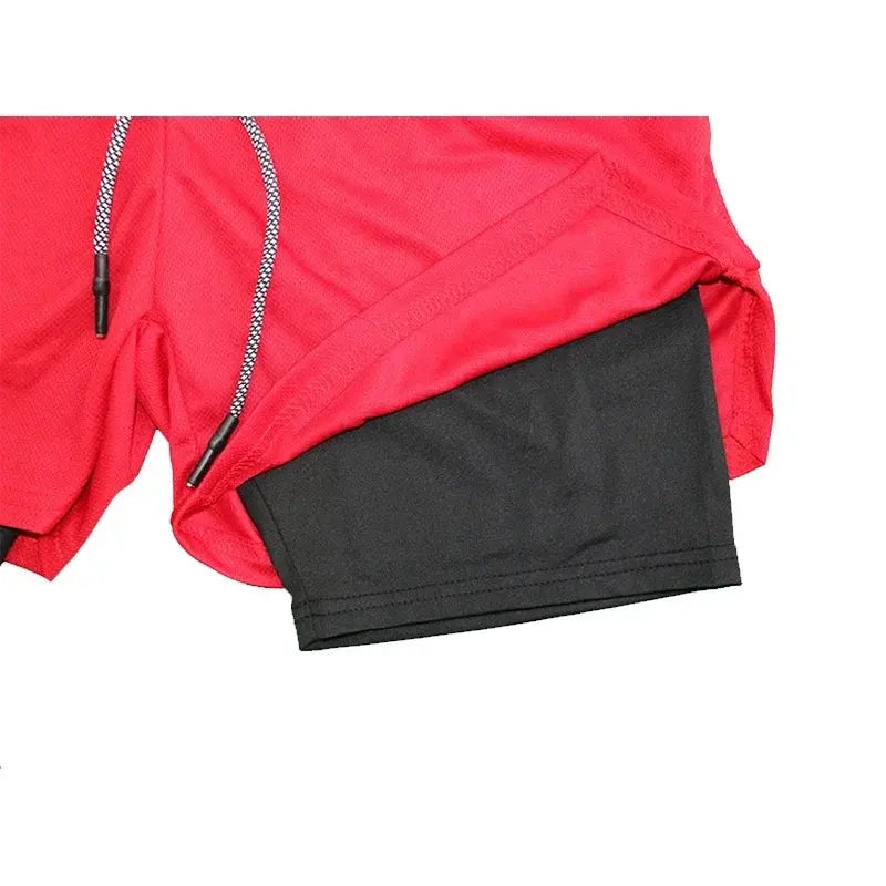 Men's 2-in-1 Fitness Shorts - Nisiowelt