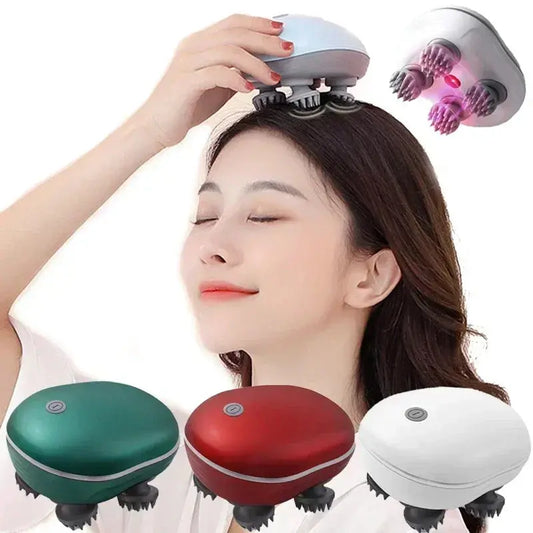 Electric Scalp Massager with Red Light Therapy - Nisiowelt