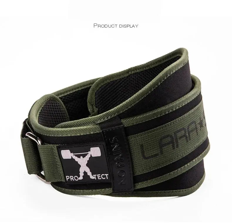 Men and Women Weightlifting Fitness Belt Training High Intensity Squat Deadlift Gym Nylon Waist Support Thickening For Back Nisiowelt