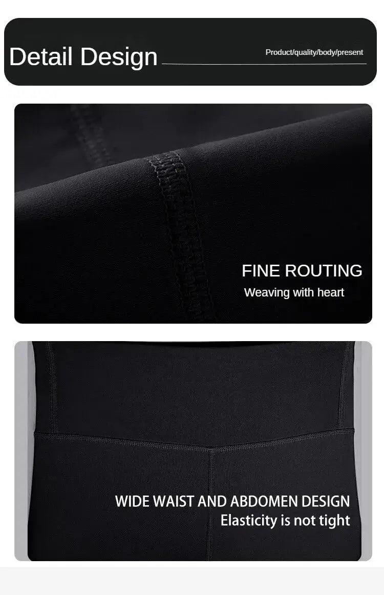 High-Waist Yoga Pants with Large Pockets & Slim Fit - Nisiowelt