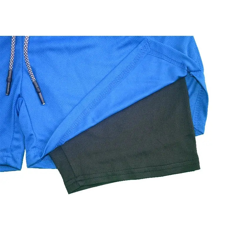 Men's 2-in-1 Fitness Shorts - Nisiowelt
