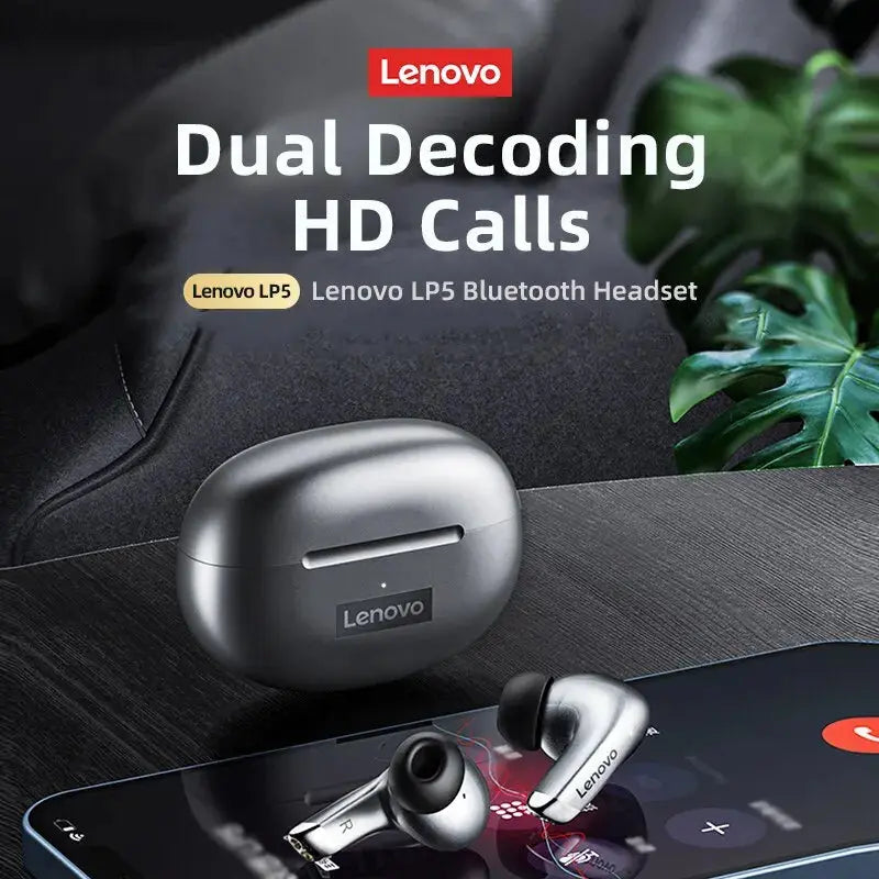 Lenovo LP5 Wireless Bluetooth Earbuds HiFi Waterproof with Mic - Nisiowelt