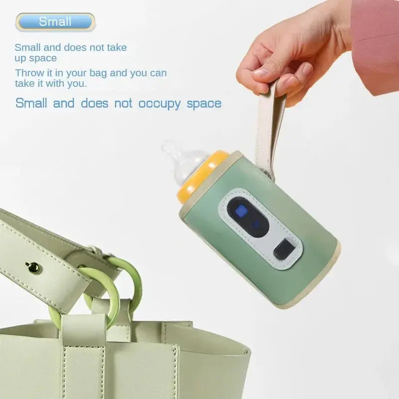 Portable Baby Milk Warmer with Digital Display & USB Heating Nisiowelt