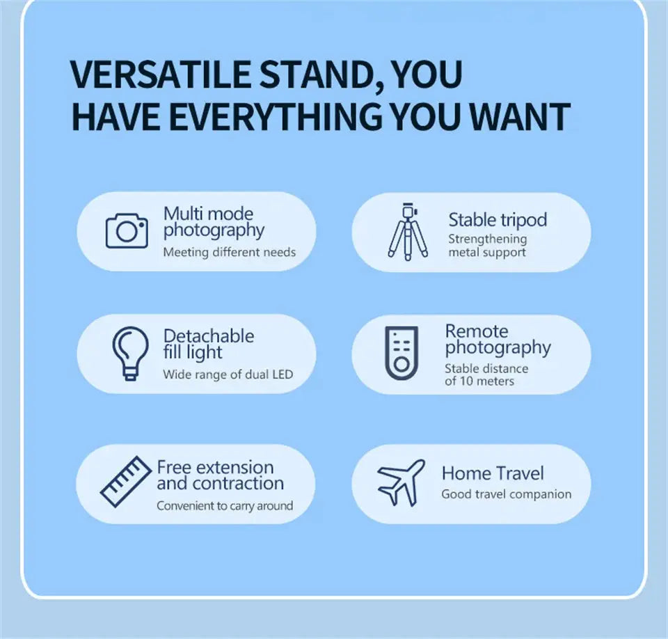 Selfie Stick Tripod 130cm with Bluetooth Shutter - Nisiowelt