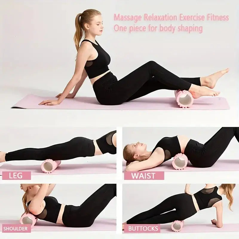 Foam Massage Roller – Yoga Column for Muscle Therapy & Rehabilitation - Nisiowelt