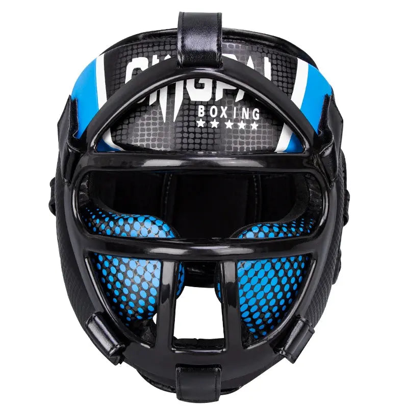 Muay Thai Martial Taekwondo W/mask Kids/adults Headgear Muay Sparring Equipment Protector New Training Head Arts Boxing Helmet Nisiowelt