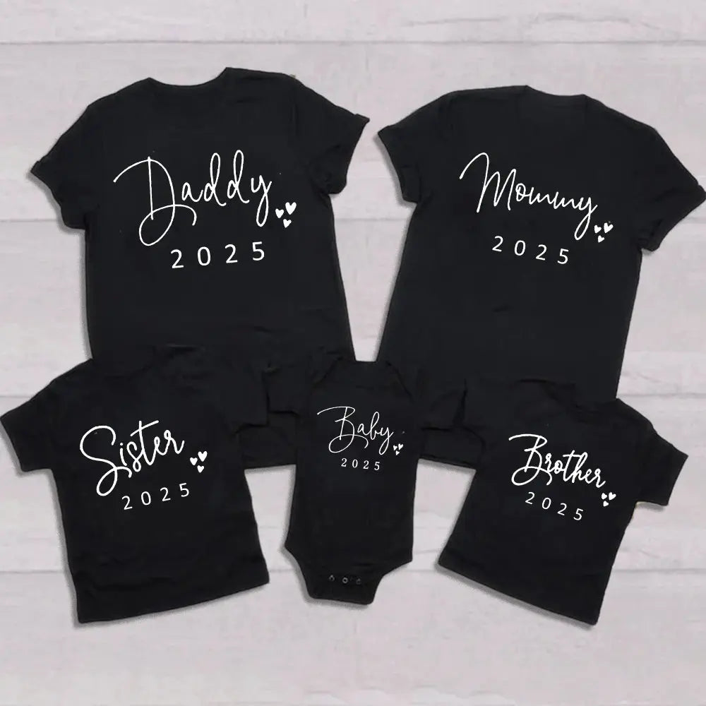Family Matching 2025 T-Shirt Set for Dad, Mom, Sister, Brother & Baby - Nisiowelt