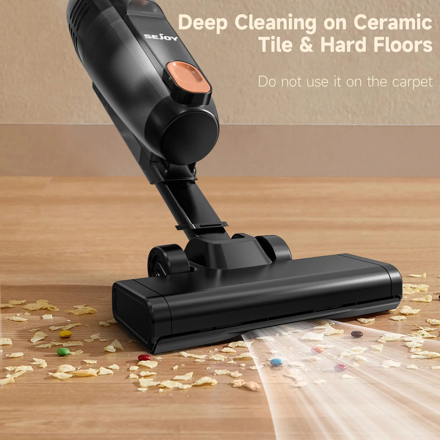 Stick Vacuum Cleaner with HEPA Filter and 2-in-1 Design Nisiowelt