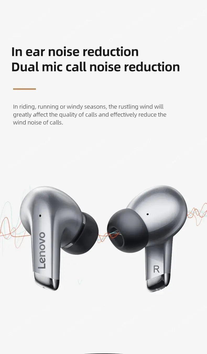 Lenovo LP5 Wireless Bluetooth Earbuds HiFi Waterproof with Mic - Nisiowelt
