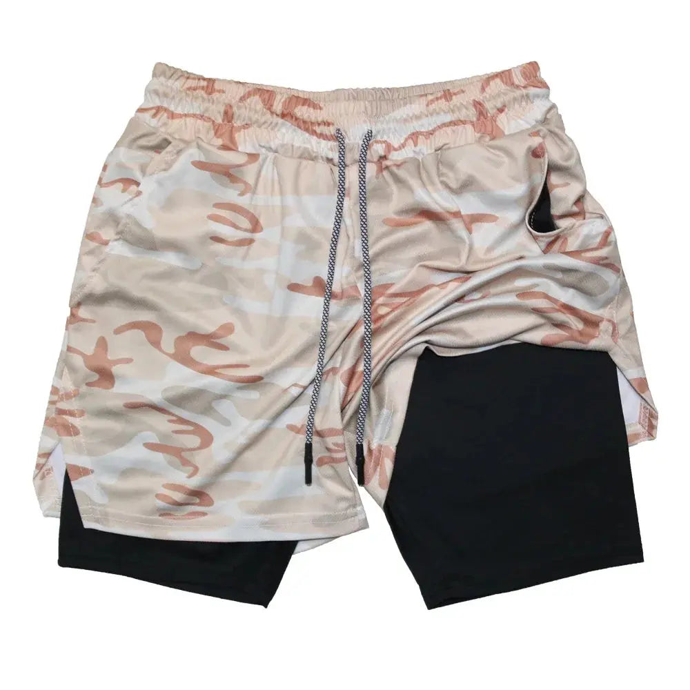 Men's 2-in-1 Fitness Shorts - Nisiowelt