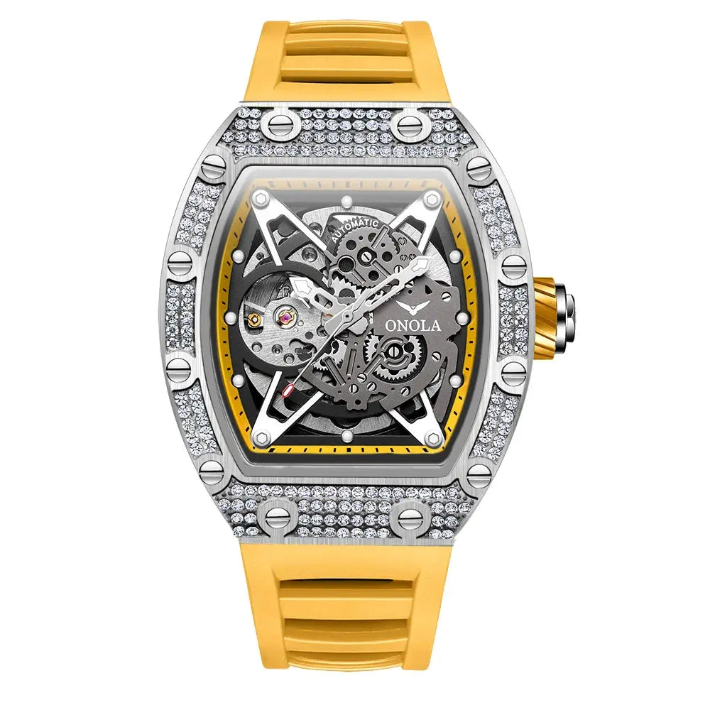 ONOLA Luxury Automatic Waterproof Men's Watch with Diamond - Nisiowelt