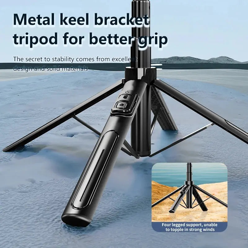 Selfie Stick Tripod 130cm with Bluetooth Shutter - Nisiowelt