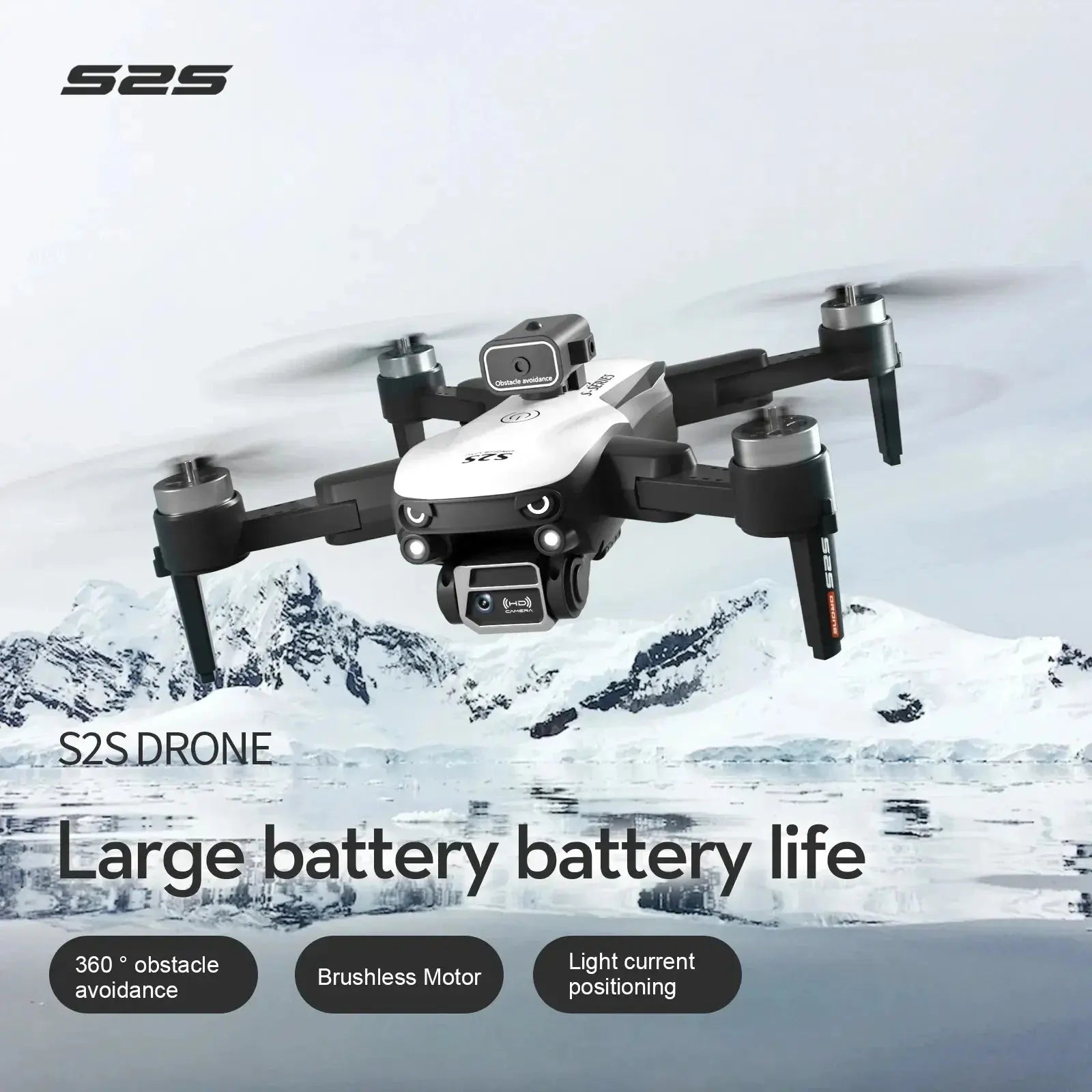 S2S Mini Drone 4K/8K Camera Foldable RC Quadcopter with Obstacle Avoidance Nisiowelt