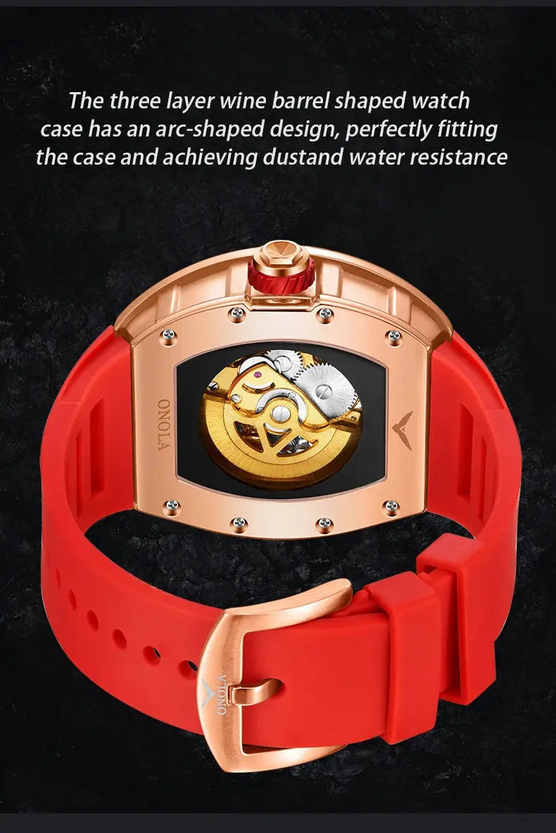 ONOLA Luxury Automatic Waterproof Men's Watch with Diamond - Nisiowelt