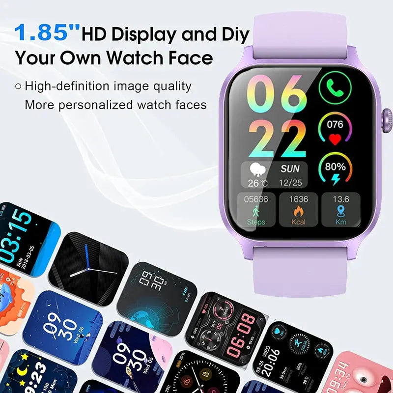 Wrist WatcIUTECH Y7 Smartwatch 2025 1.85" Bluetoothh - Nisiowelt