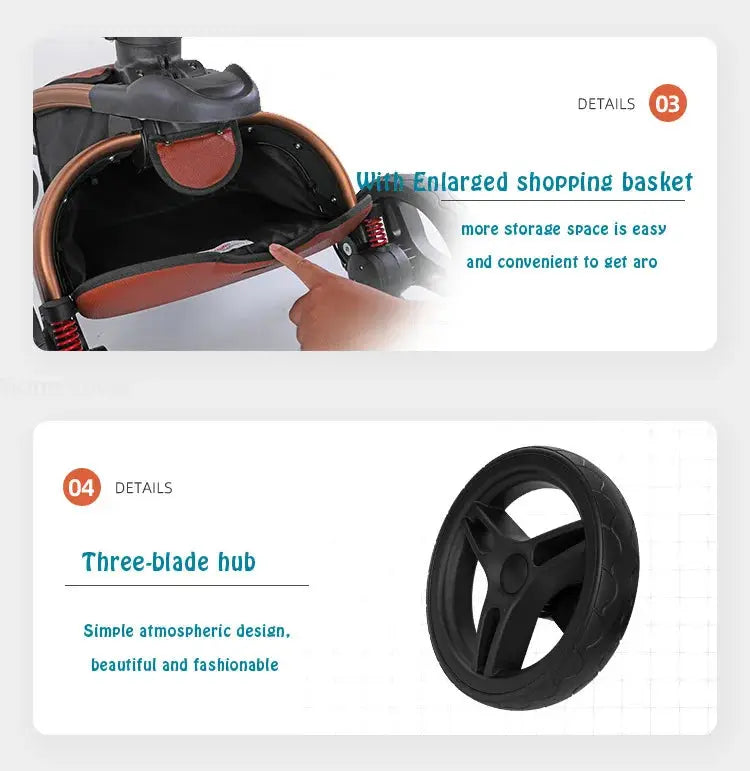 Stroller 3-in-1 Comfort & Practicality for Your Baby - Nisiowelt