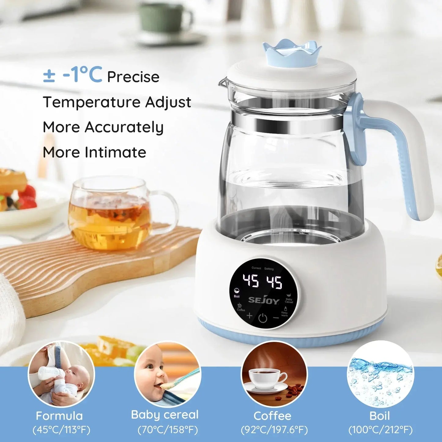 Sejoy Electric Temperature Control Kettle - Nisiowelt