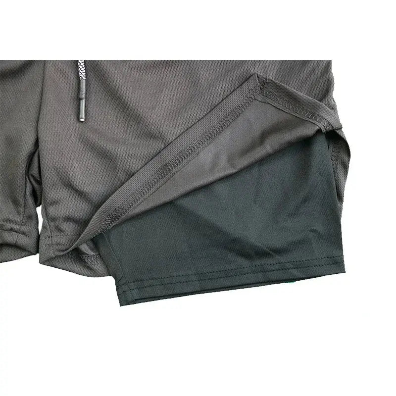 Men's 2-in-1 Fitness Shorts - Nisiowelt