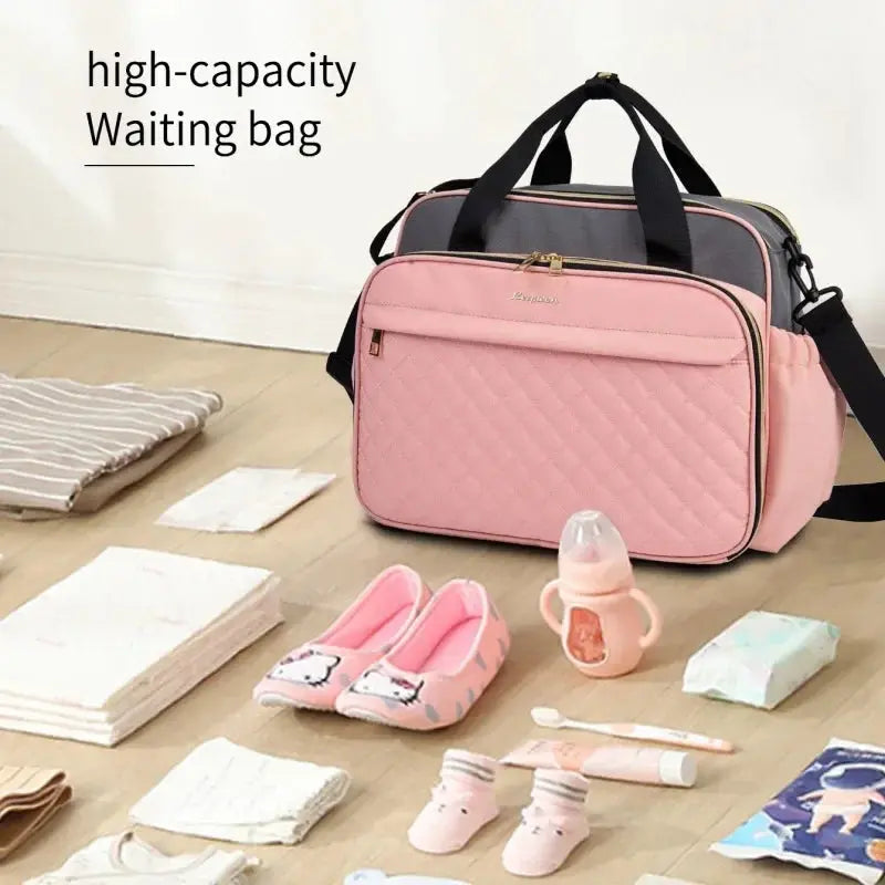 Large Capacity Travel Bag Multifunctional Maternity Mother Baby Stroller Bags New Style Waterproof Diaper Bag Black nappy bag Nisiowelt