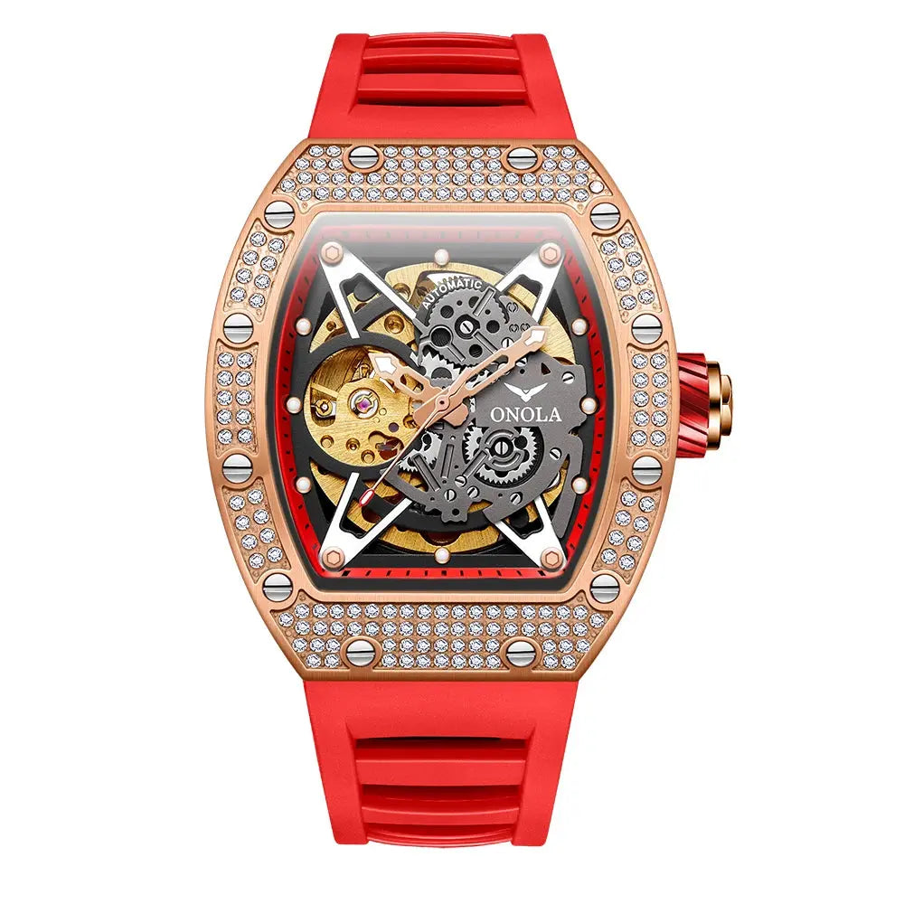 ONOLA Luxury Automatic Waterproof Men's Watch with Diamond - Nisiowelt