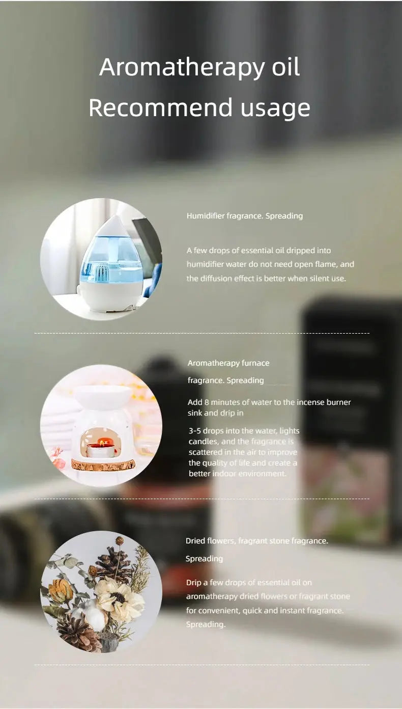 10ml Essential Oils – 17 Scents for Diffuser & Humidifier - Nisiowelt