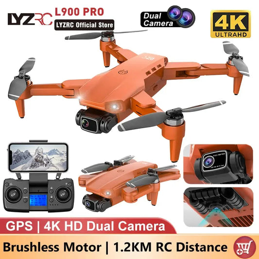 LYZRC L900 PRO GPS Drone 4K Professional HD Dual Camera 5G WIFI Brushless Motor FPV Quadcopter Foldable Aerial Photography Drone Nisiowelt