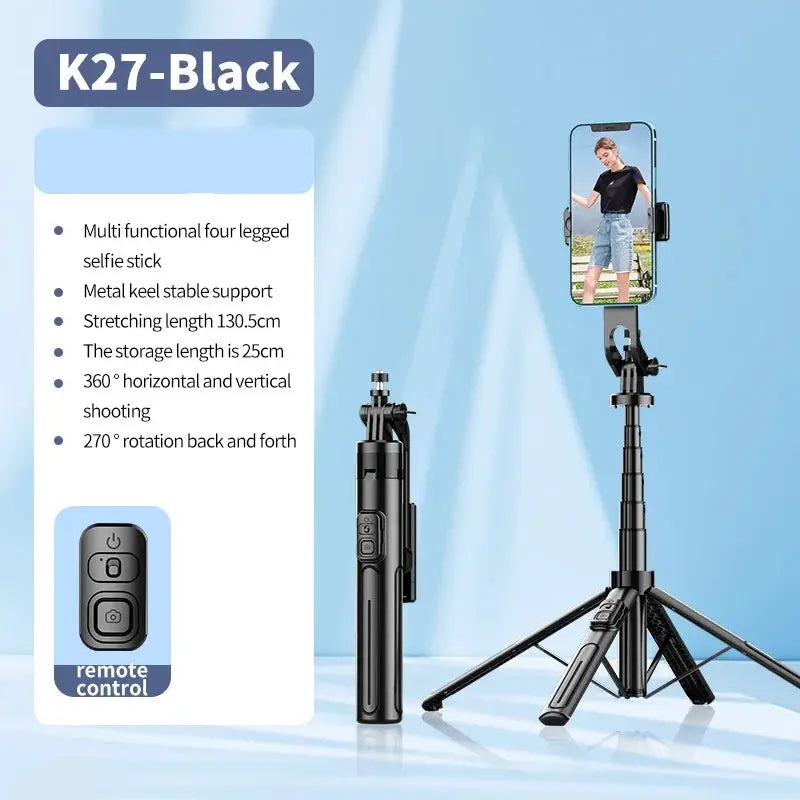 Selfie Stick Tripod 130cm with Bluetooth Shutter - Nisiowelt