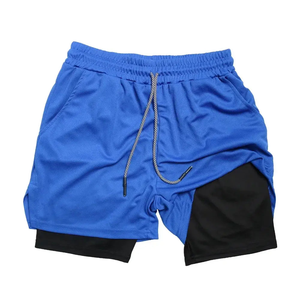 Men's 2-in-1 Fitness Shorts - Nisiowelt