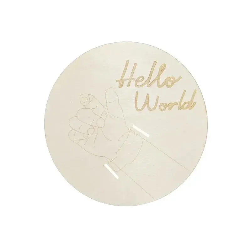 Wooden Baby Birth Commemorative Plaque Nisiowelt