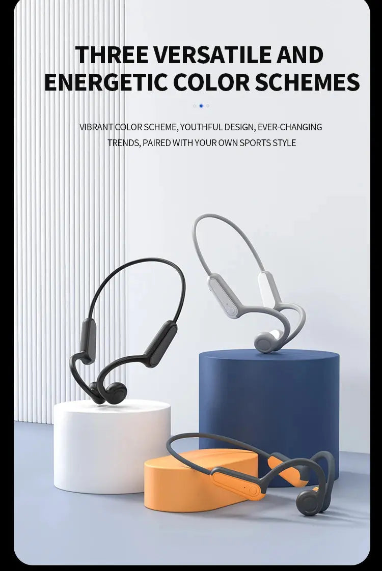 Bone Conduction Bluetooth 5.3 Sports Headphones Nisiowelt