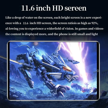 Android Tablet 2025 11.6" 16GB RAM 1TB ROM 16MP 32MP 12000mAh - Nisiowelt