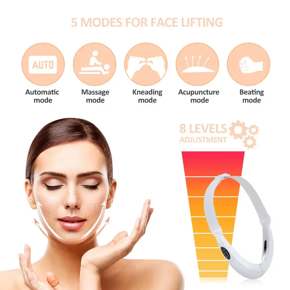 EMS Face Lifting Device – LED Photon Therapy & Vibration Facial Massager - Nisiowelt