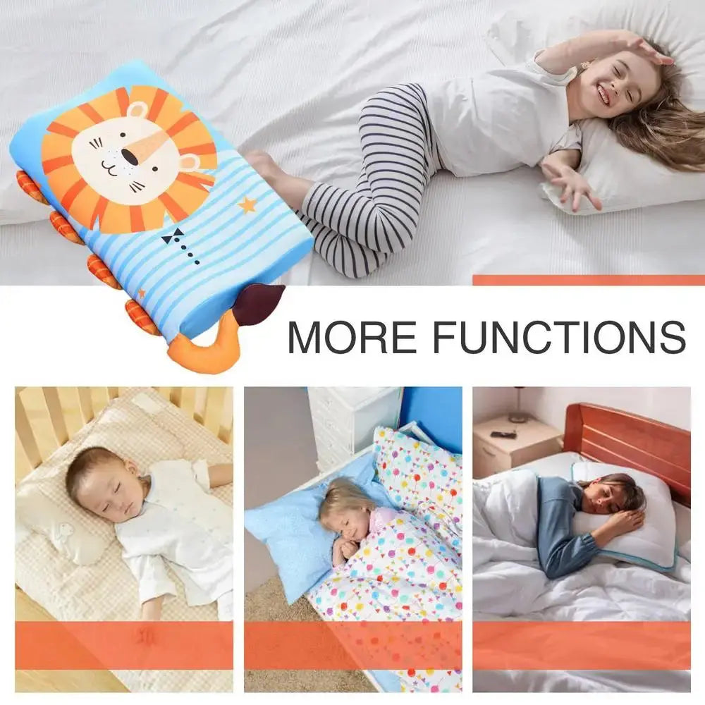 Kids Ergonomic Memory Foam Pillow 45x27x6cm - Nisiowelt