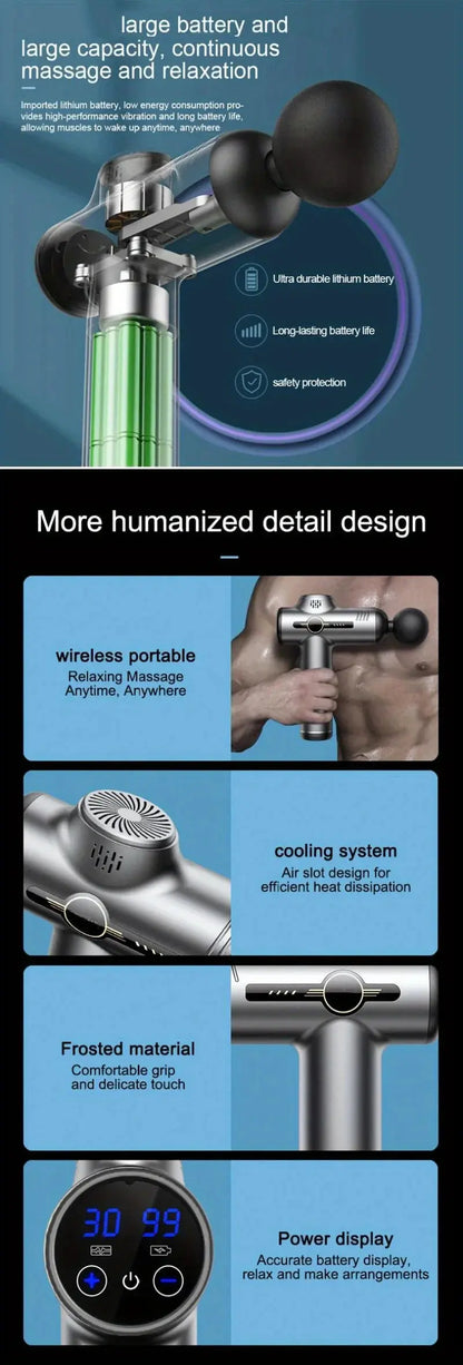 Professional Muscle Massage Gun – 99-Speed Recovery - Nisiowelt