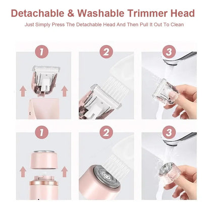 Painless Epilator & 2-in-1 Body Trimmer – Electric Shaver for Sensitive Areas Nisiowelt