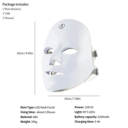 LED Face & Neck Beauty Massager - Nisiowelt