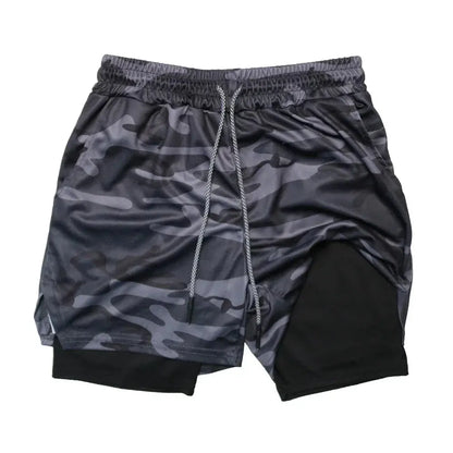 Men's 2-in-1 Fitness Shorts - Nisiowelt