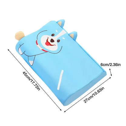 Kids Ergonomic Memory Foam Pillow 45x27x6cm - Nisiowelt