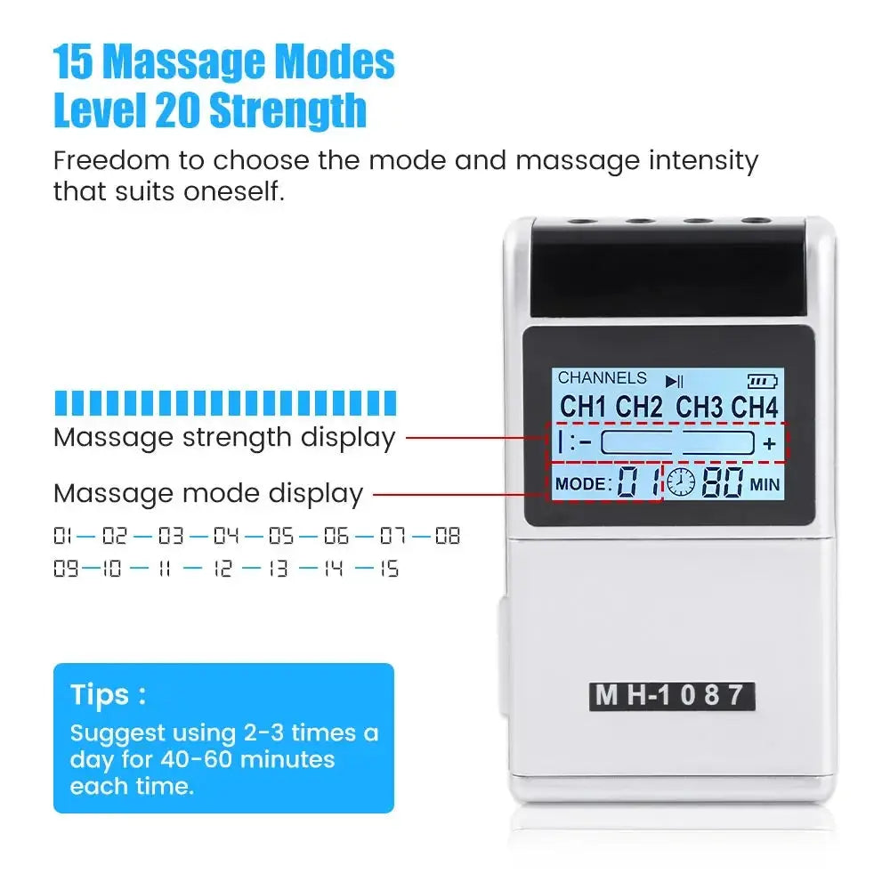 Professional Muscle Stimulator with 15 Modes - Nisiowelt