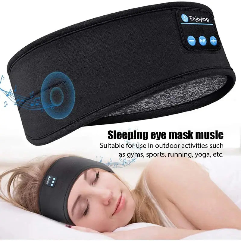 Wireless Bluetooth Sports Headband Earphones & Music Eye Mask Headset - Nisiowelt