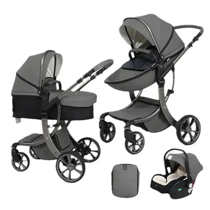Baby Stroller 3-in-1 with Car Seat Nisiowelt