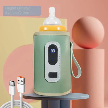 Portable Baby Milk Warmer with Digital Display & USB Heating Nisiowelt
