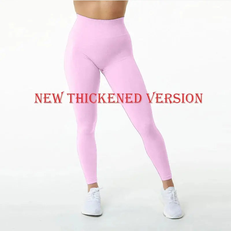High Waist Push-Up Fitness Leggings - Seamless Scrunch Bum - Nisiowelt