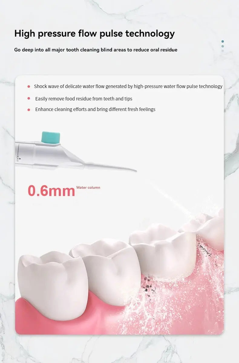 Portable High Pressure Oral Irrigator – Dental Water Floss - Nisiowelt